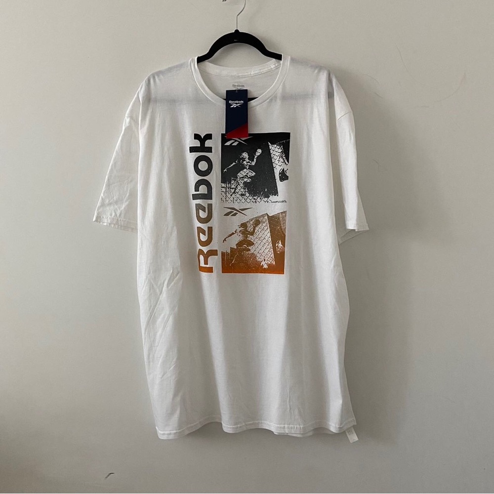 Reebok Men's Pop A Shot Regular Fit Basketball Graphic Tee Size XL